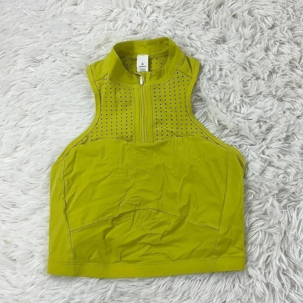 Lululemon Unleash Strength Bra *Medium Support, B/C Cup Yellow Serpentine